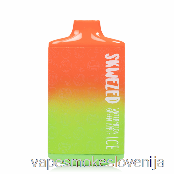 Vape Za Enkratno Uporabo Skwezed 5k Led Za Enkratno Uporabo Lubenica Zeleno Jabolko